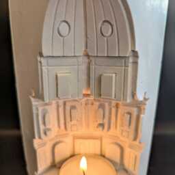 Architecture Candle Holder-T Light Sculpture-Fragrance Stand -Handmade T Light Holder-Architecual Building - thumbnail 2