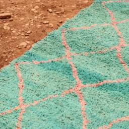 Green Boujaad Wool Rug Custom Moroccan Home Decor - thumbnail 4
