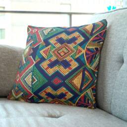 Mexican Multicoloured Cushion Covers - Ethnic Fabric Throw Pillow 18