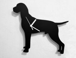 Vizsla Terrier Dog - Wall Clock Silhouette - thumbnail 1