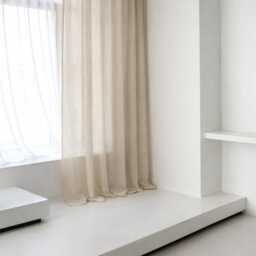 Sheer Curtain Panel Tie Top, Linen Window Curtains, Light Filtering Panels For Bedroom, Custom Drapes - thumbnail 3