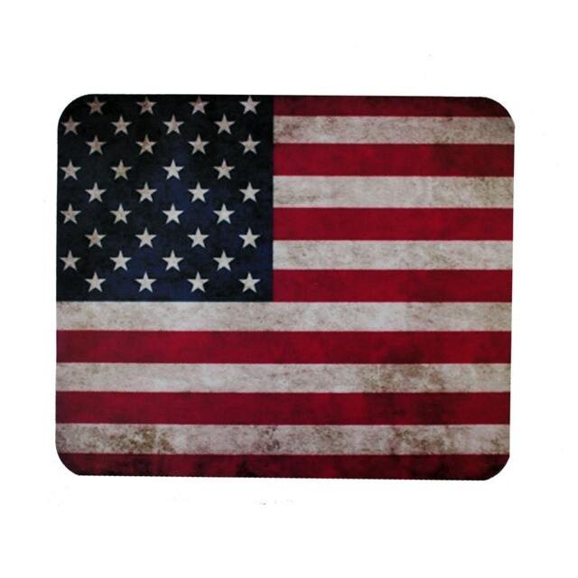 Rugged Usa American Flag Mouse Pad Mat Computer Desk Accessories