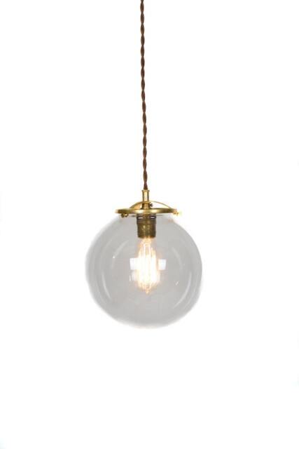 Simply Modern Vintage Style Large Globe Pendant - image 1