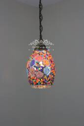 Handmade Turkish Mosaic Lamp - Kitchen Island Pendant Light