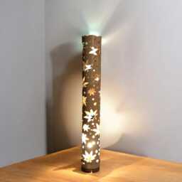 Maple Leaf Bamboo Lamp Handmade Japanese-style Ambient Lighting - thumbnail 3