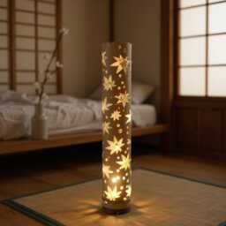 Maple Leaf Bamboo Lamp Handmade Japanese-style Ambient Lighting