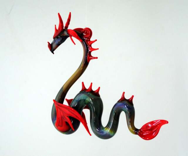 36-910 Large Sea Dragon Red Multi - image 1