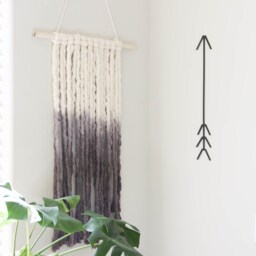 Metal Arrow Line Art Wall Hanging Farmhouse Indian Scandinavian Mexican Bohemian Minimal Decor Boho - thumbnail 3