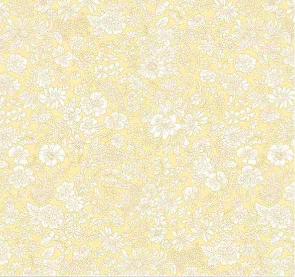 Liberty London Yellow Floral Fitted Crib Sheet - image 1