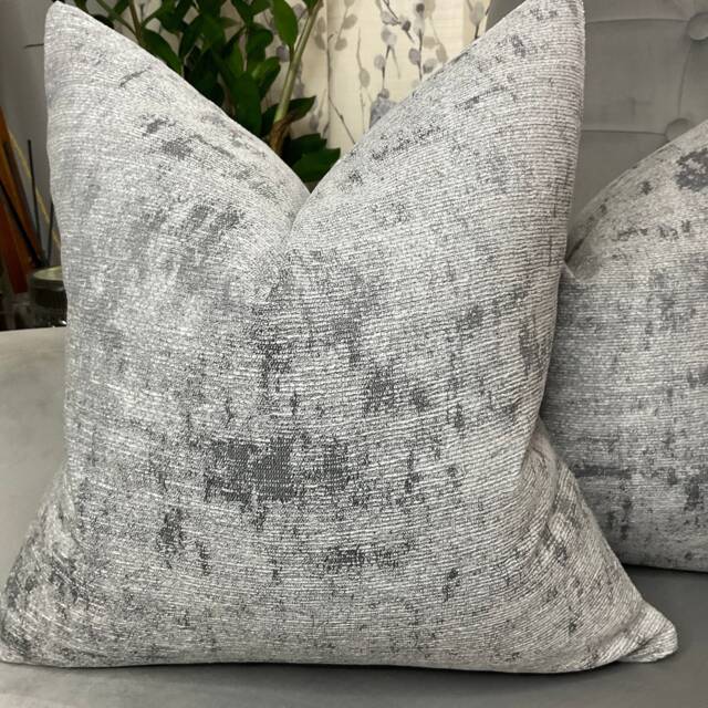 Scatter Grey Pillow Cover, Modern Plain Cover For Sofa Or Bed, Contemporary Design Throw - Design Project John Lewis Fabric - image 1