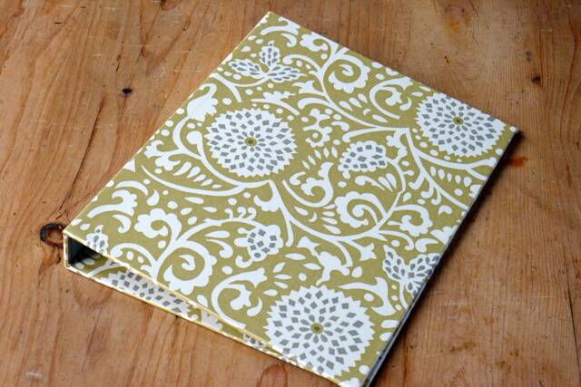 Handmade A4 Ring Binder Chantry Gold Floral Design - Christmas Special - image 1