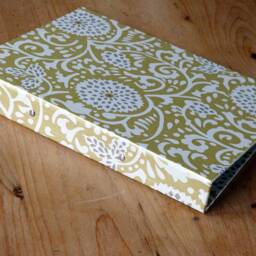 Handmade A4 Ring Binder Chantry Gold Floral Design - Christmas Special - thumbnail 3
