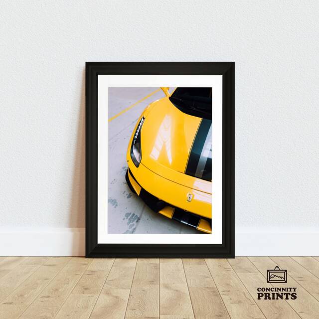 Ferrari 488 Pista - Supercar A3 A4 A2 A1 Framed Poster Print Wall Art - image 1
