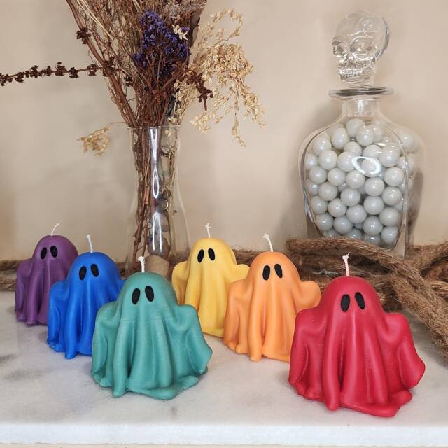 Ghost Candle - Halloween Decor - image 1