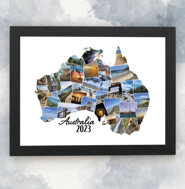 Australia Photo Collage Wall Art Display Ideas For Birthday Gift Personalized Travel Memory Frame Decoration Christmas - image 1