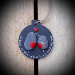 Memorial Keepsake, Family Loss, Lost Friend Grief, Robin Baubles, Christmas Gift, Robins, Decor