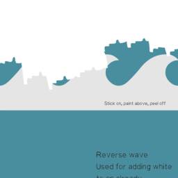 Triangle Edge Wall Stencil Mountain Paint Decor - thumbnail 4