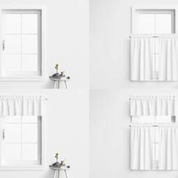 Valance & Cafe Curtains Mockup Set, Curtain - thumbnail 3