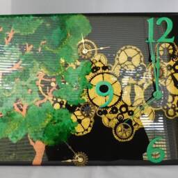 Tree Stencil Clock - thumbnail 4