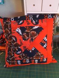 Denver Bronco's Pillow