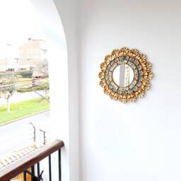 "Peruvian Mirrors ""Ivory Shell 40cm" - thumbnail 3