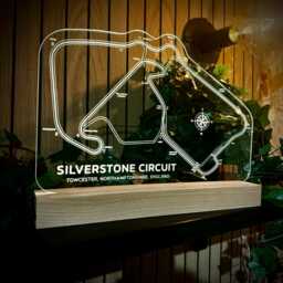 Silverstone Circuit Led Night Light, British F1, F1 Gifts, Gifts For Him, Her, Lights, Bedroom Light - thumbnail 2