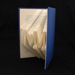 W Heart M 2 Letters With Symbol Wedding Anniversary Gift Folded-Book Art Sculpture - thumbnail 2