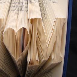W Heart M 2 Letters With Symbol Wedding Anniversary Gift Folded-Book Art Sculpture - thumbnail 4