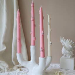 Sea Inspired Taper Candles Scallop & Starfish, Set Of 2 - thumbnail 3