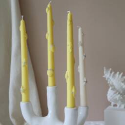Sea Inspired Taper Candles Scallop & Starfish, Set Of 2 - thumbnail 2
