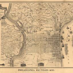 Antique Philadelphia Map Print Vintage City Art, Canvas Or Paper - thumbnail 3