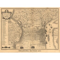 Antique Philadelphia Map Print Vintage City Art, Canvas Or Paper - thumbnail 2