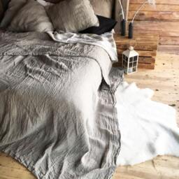 Rustic Throw Pillow Covers, Linen Shams Natural Sham Covers Linen Decorative Pillowcases Burlap Shams - thumbnail 3