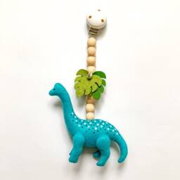 Dinosaur Stroller Toy, Dinosaur Pram Mobile, Accessories, Montessori Toys, Nobile, Baby Shower Gift, Decor - thumbnail 3