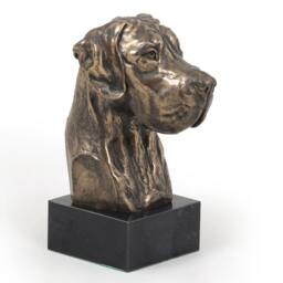 Great Dane - Uncropped, Dog Marble Statue, Limited Edition, Artdog. Made Of Cold Cast Bronze. Perfect Gift. Limited Edition - thumbnail 2