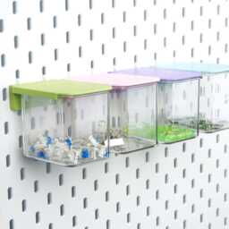 Clear Storage Drawer Box For Ikea Skadis Pegboard - Multi Color Cap Keyboard & Switch - thumbnail 2