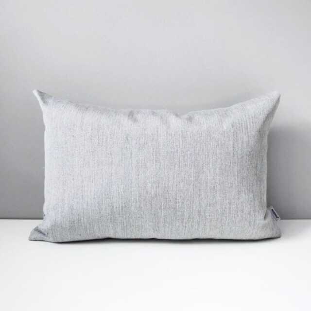 Silver Grey Sunbrella?? Outdoor Pillow Cover, Granite Gray Cushions For Garden Patio & Pool Seating - image 1