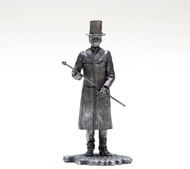 Tin 54mm Dr. Watson. Sherlock Holmes Stories. Sir Arthur Conan Doyle 132 Scale Metal Figurine - image 1