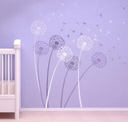 Dandelion Wall Stencil - Art Stencils Instead Of Decals Large For Painting Wood Painted Fence Reusable - thumbnail 2