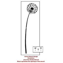 Dandelion Wall Stencil - Art Stencils Instead Of Decals Large For Painting Wood Painted Fence Reusable - thumbnail 4