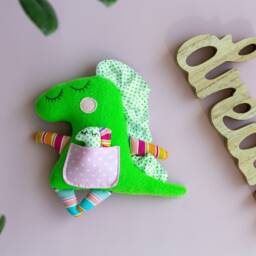 Dinosaur Toy Stuffed Animal Plush Animals New Baby Gift, Comforter Gift, Stuffed For Sleep Dinosaur Cotton Fabric - thumbnail 2