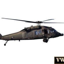 Blackhawk Helicopter Wall Decal - Military Sticker Reusable Fabric Material Aviation Decor Vwaq Pas20 - thumbnail 2
