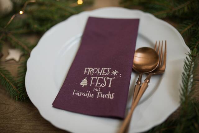 Christmas Napkins Personalized, Decorations, Personalized Napkins, Dinner, Napkins, Christmas, Xmas, Custom Decorpress - image 1