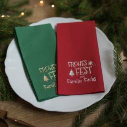 Christmas Napkins Personalized, Decorations, Personalized Napkins, Dinner, Napkins, Christmas, Xmas, Custom Decorpress - thumbnail 4