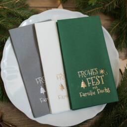 Christmas Napkins Personalized, Decorations, Personalized Napkins, Dinner, Napkins, Christmas, Xmas, Custom Decorpress - thumbnail 3