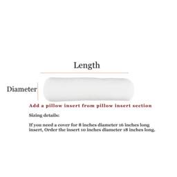 Bolster Monogram Pillows For Dorm, Decorative Yoga Covers, Bed Pillow Cover, Gifts Daughters Dorm - thumbnail 4