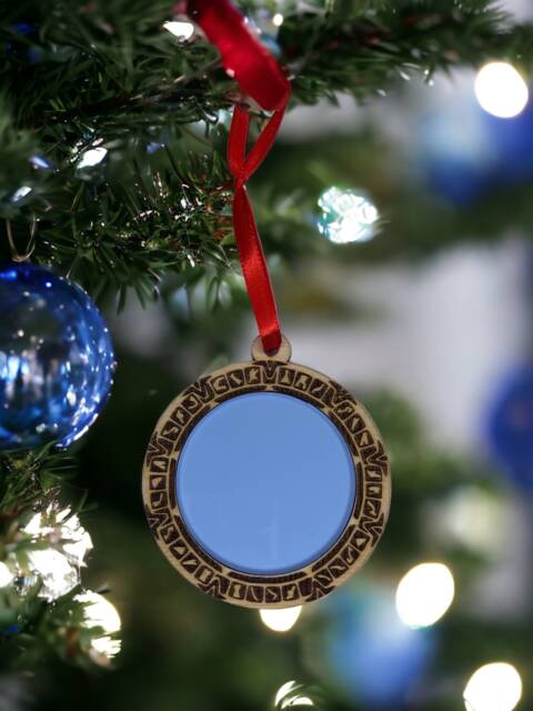 stargate Inspired Wooden Christmas Decoration