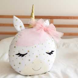 Unicorn Pillow, Nursery Decor, Kids Cushion, Room Christmas Gift, Teepee Cushion Pillow - thumbnail 3