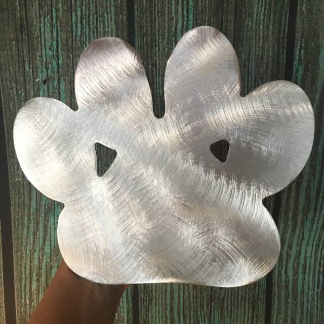 Paw Print Tree Topper, Dog, Christmas, Holiday Decoration, Aluminum, Metal, Art, Unique Gift Idea, Dog Lovers - image 1