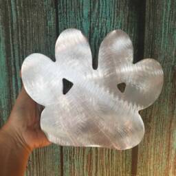 Paw Print Tree Topper, Dog, Christmas, Holiday Decoration, Aluminum, Metal, Art, Unique Gift Idea, Dog Lovers - thumbnail 2